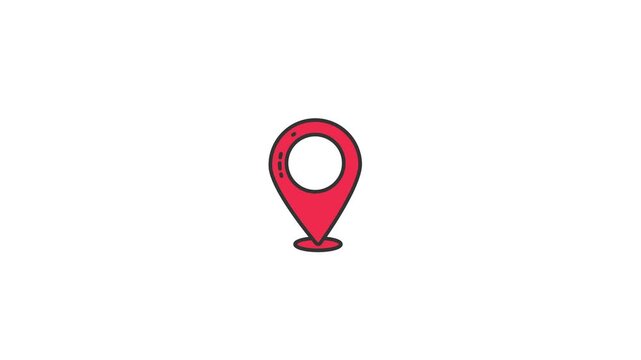 red map pointer