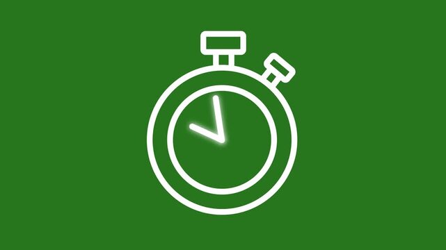 Realistic 24 Hour Analog Clock Face Animation with Smooth Spinning Hour and Minute Hands Seamless Loop 4K
