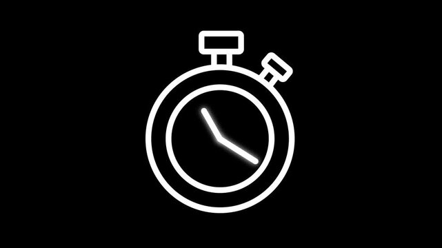 Realistic 24 Hour Analog Clock Face Animation with Smooth Spinning Hour and Minute Hands Seamless Loop 4K