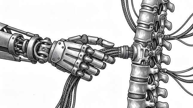 Cybernetic neural interface and bionic spine technology