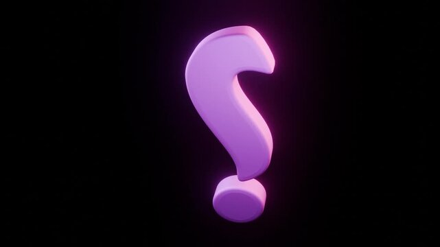 3d question mark