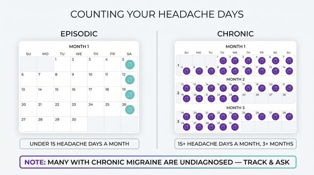 Counting headache days: chronic or episodic