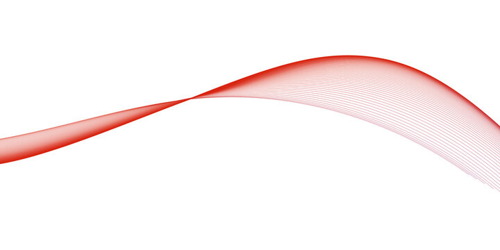 Abstract red wave line background
