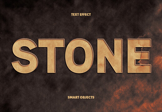 Cardboard Embossed Effect For Poster And Branding Design