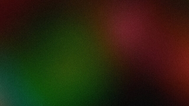 Abstract green and red gradient background with soft grainy texture