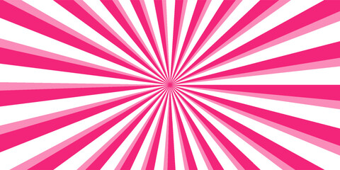 Pink white cream candy vector swirl. Candy color 3d sunburst background for summer poster, banner, christmas greeting or invitation card. Sweet rotating. Vector illustration © wahyu