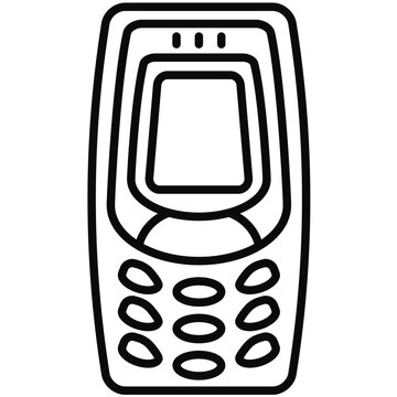 retro mobile phone icon