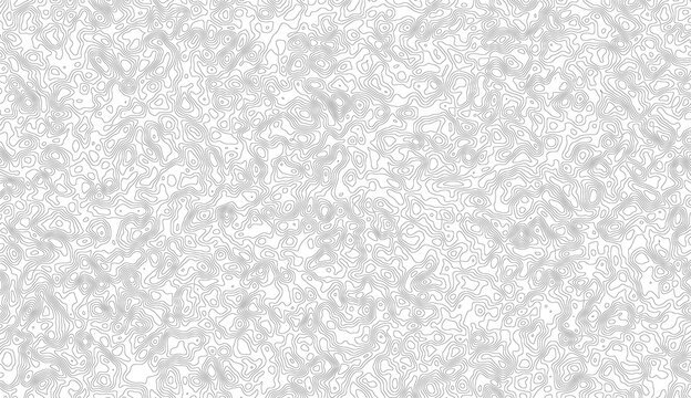 Black and white contour line pattern background for modern digital design