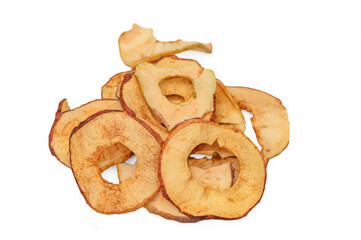 Fototapeta premium Apple chips with cinnamon, a crunchy insulated snack
