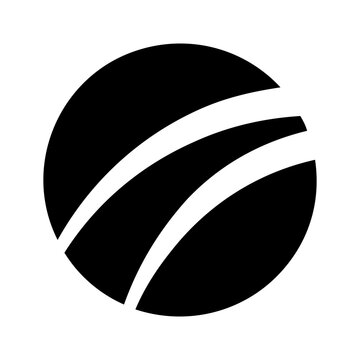 Minimal Black Abstract Round Shape Vector