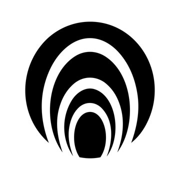 Abstract Circular Geometric Symbol Vector Design