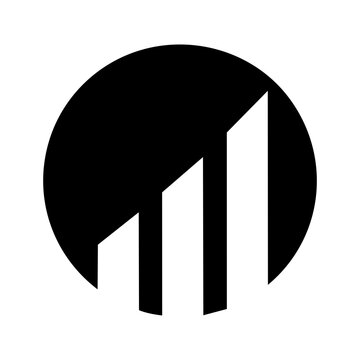 Minimal Line Art Circular Symbol Vector