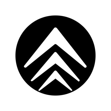 Minimal Line Art Circular Symbol Vector