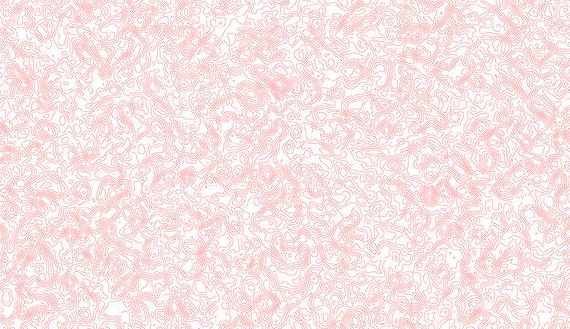 Soft red contour line pattern background for clean and minimalist visual projects
