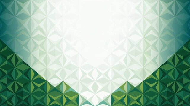 Abstract geometric background with green and white diamond patterns, creating a modern and dynamic design.