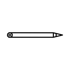 Fototapeta premium Pencil icon symbolizing writing, note taking, editing, sketching, education, creativity, and document creation for office and learning projects
