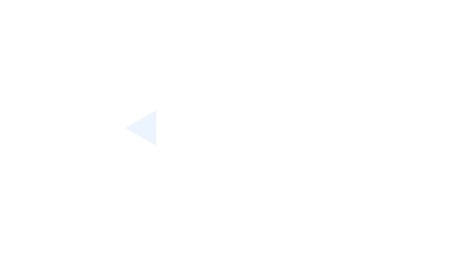 Minimalist loading animation with fading blue triangles on white background, progress indicator