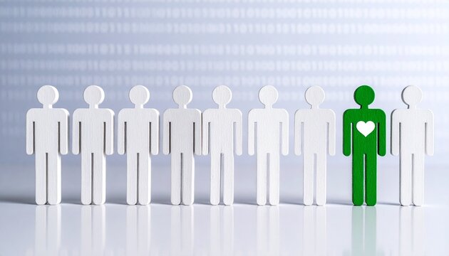 Individuality Diversity Digital Selection Concept
