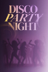 Fototapeta premium Celebration of a birthday with music, dancing, and friends at a disco party night
