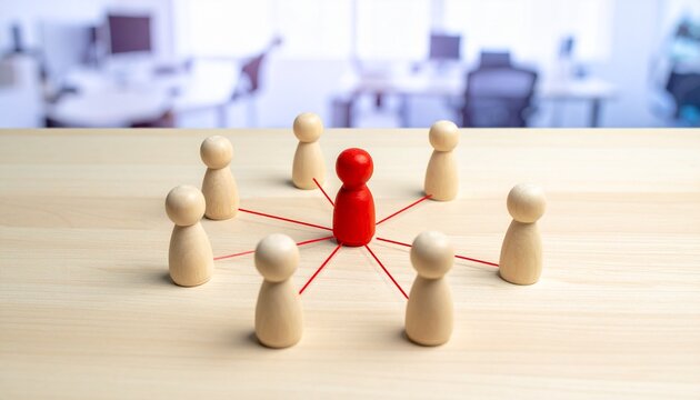 Leadership Communication Network Centralization Concept