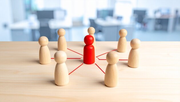 Leadership Communication Network Centralization Concept