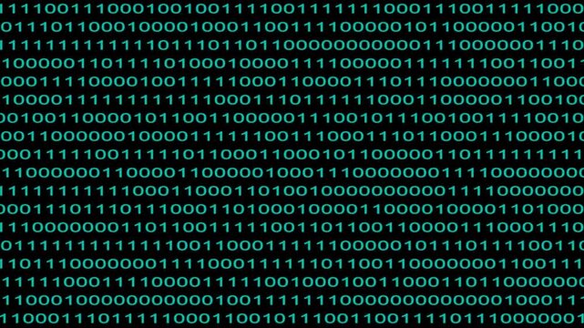 binary number spheres, computer 3D rendering of binary code background symbol neon binary code digital threat urgent danger notification dark network circuitry .