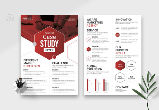 Business Case Study Flyer Layout