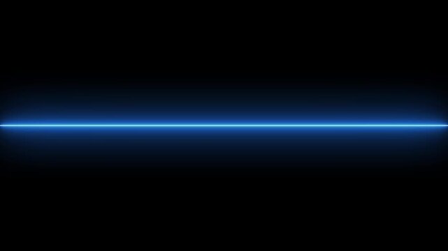 Abstract light laser beam line moving on a transparent background.