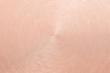 Fototapeta premium Rose Gold Brushed Metal Circular Texture Background
