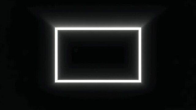 Rectangular frame forms from fast energy surge entering from all four corners