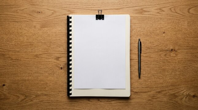 Clinical Trial Clipped Feasibility Questionnaire on the Front Cover of a Protocol Summary Packet - Overhead Flat Lay - Regulatory & Consent Documentation Stock Photo