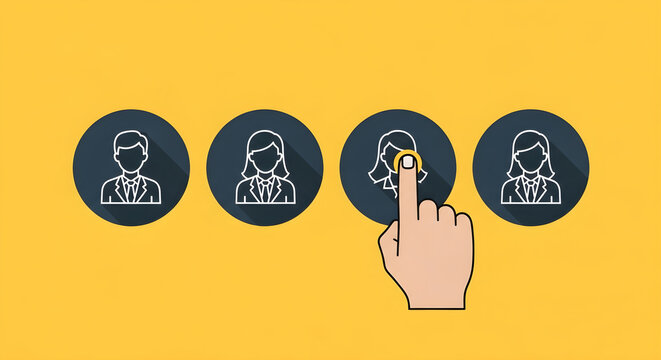 Selecting a Professional Candidate from a Digital Talent Pool for Recruitment and Human Resources Management
