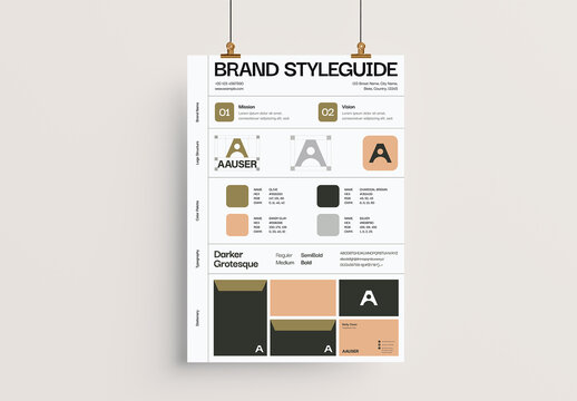Brand Style Guide Kit Template