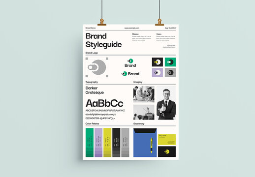Brand Style Guidelines Kit Template Corporate Identity Manual