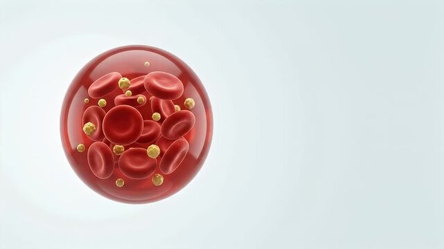 Red blood cell microscopic biology medical science health concept showing round circular transparent blood cell plasma oxygen circulatory system anatomy healthcare platelets white blood cells