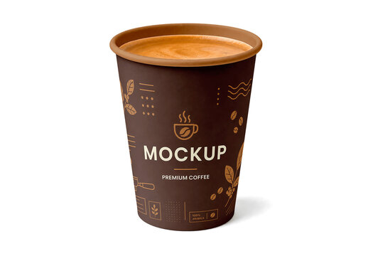 Coffee Cup Isolated Mockup