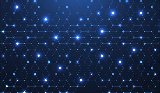 Abstract digital blockchain cube blocks concept. 3D big data cubes quantum computer technology idea. Artificial intelligence data core cubes design element