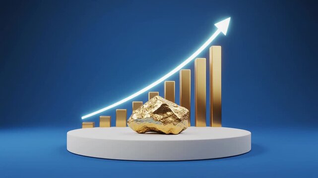 gold bar graph
