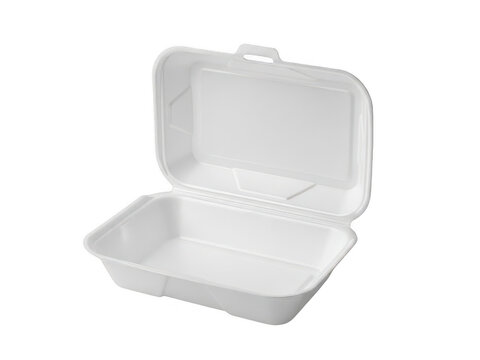 A white takeout container with a lid, ready to be filled with delicious food.