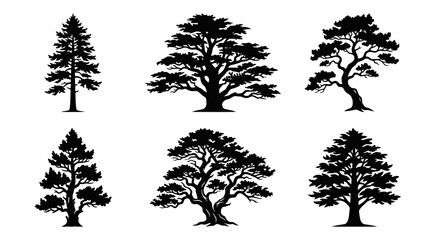 Collection of tree silhouettes © Kelek