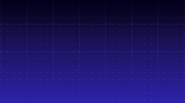Seamless loop grid pattern moving down on dark blue purple gradient, futuristic blueprint cells with corner frames template, technology background for corporate presentation, hud or stream
