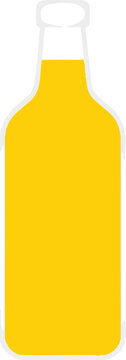 A refreshing golden beverage container filled with natural healthy fruit juice displaying a standard shape for serving chilled drinks at summer parties and outdoor festivals for thirsty guests