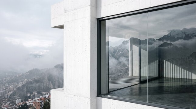 Modern Minimalist Penthouse with Mountain View