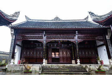 Fototapeta premium Qingyan Ancient Town Temple, Guiyang - Traditional Chinese Architecture