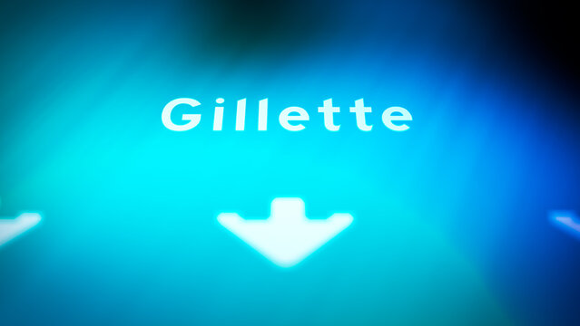 Crime Filler Shot - Cinematic Wyoming State Highway Sign - Gillette