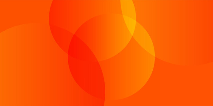 Abstract vibrant orange geometric background. Minimalist design featuring overlapping translucent circle shapes with soft gradients. Bright modern backdrop benner poster modern desain