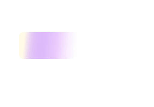 Purple gradient rectangle shape on transparent background