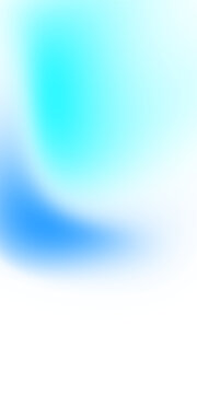Abstract blue and teal gradient blur on transparent background