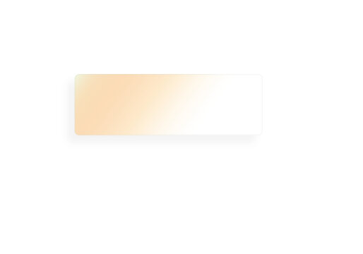 Golden gradient rectangle shape ideal for design on transparent background