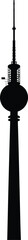 Berlin TV Tower silhouette vector featuring iconic observation deck and antennaBerlin TV Tower silhouette vector featuring iconic observation deck and antenna © Samiul